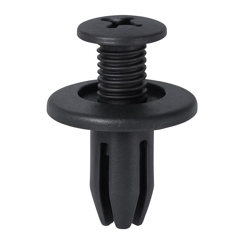 Lantee 100 Pcs Car Front Fender Skirt Push-Type Plastic Nylon Retainer Clips Fasteners Rivets 15 x 12 x 6mm - Image 1
